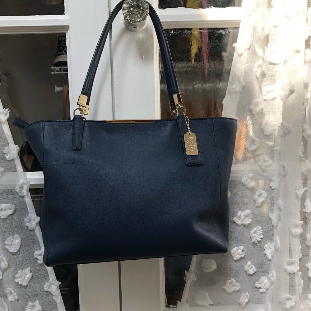 Coach leather tote